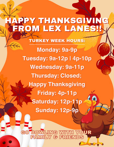 thanksgiving hours